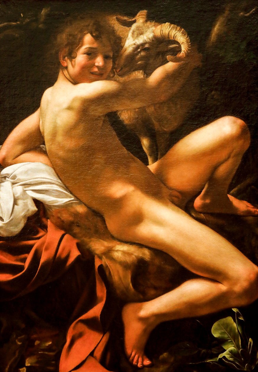 Sint Jan de Doper door Michelangelo Merisi da Caravaggio