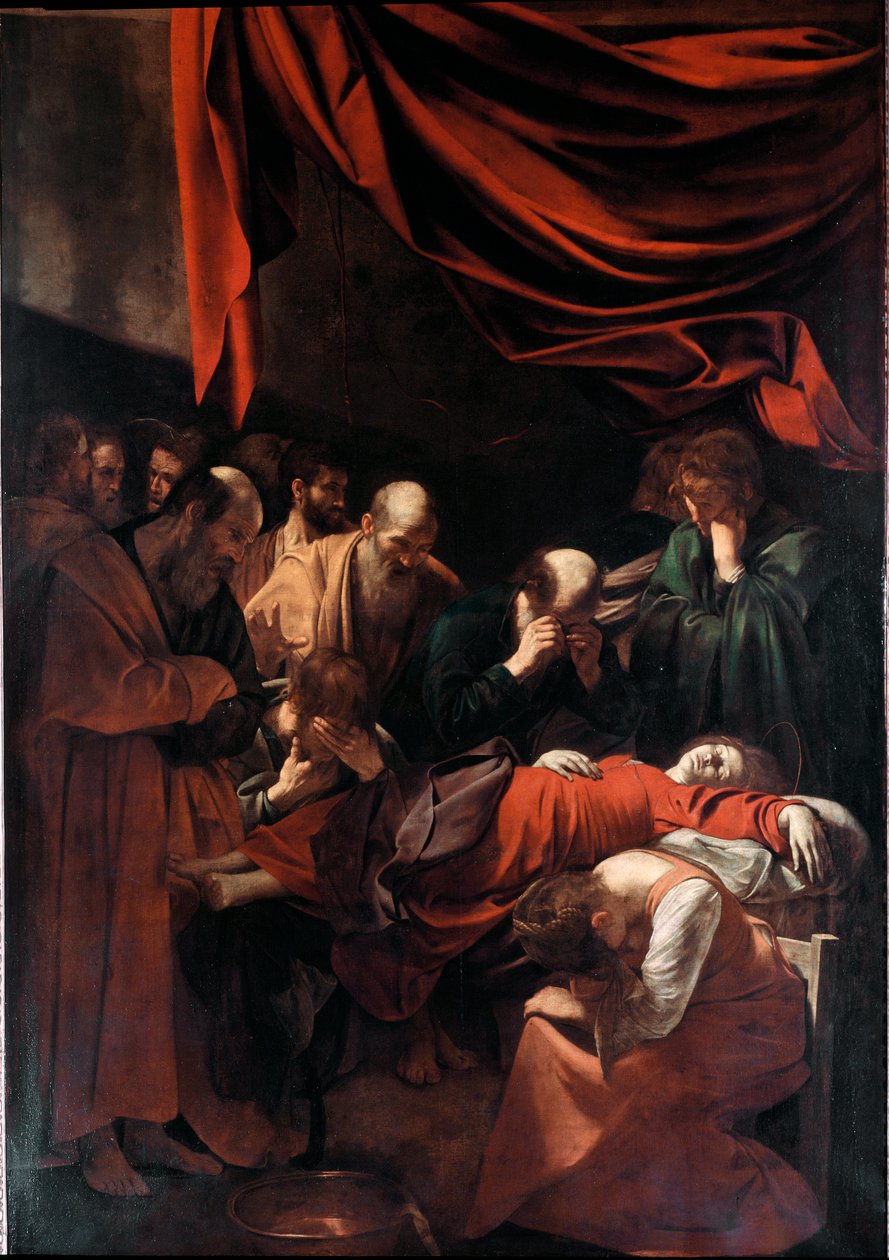 De dood van de Maagd door Michelangelo Merisi da Caravaggio