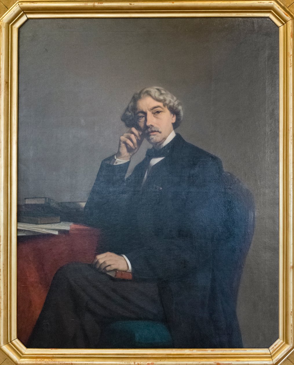 Portret van Andrea Maffei door Michele Gordigiani