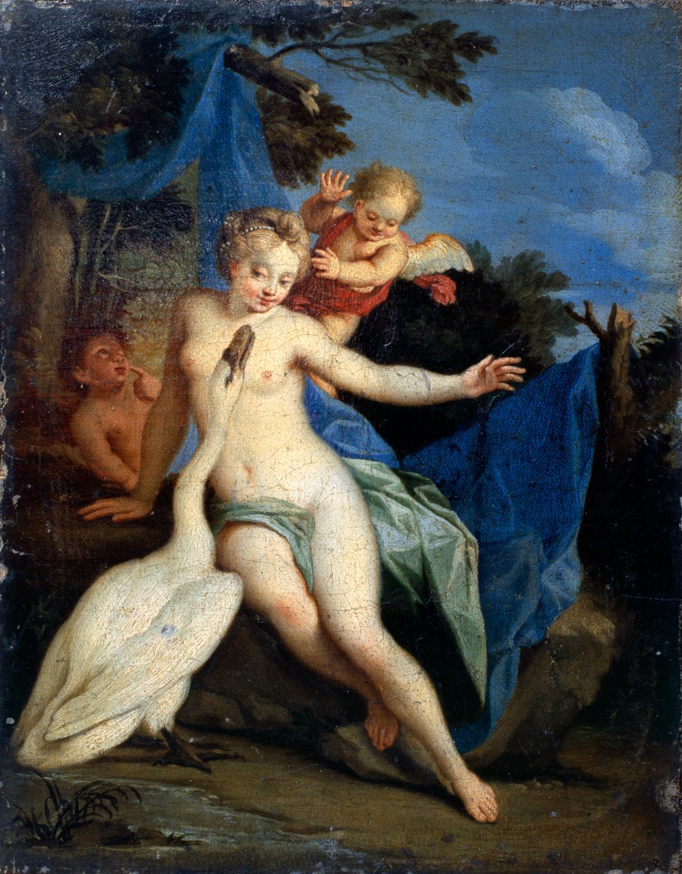 Leda en de zwaan, ca. 18e eeuw door Michele Rocca