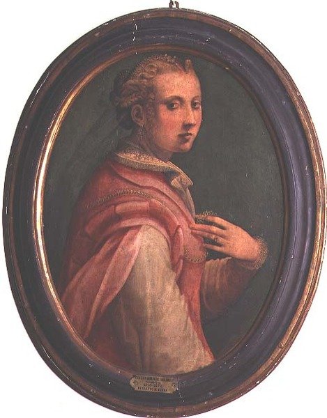 Portret van een Vrouw door Michele di Ridolfo Tosini