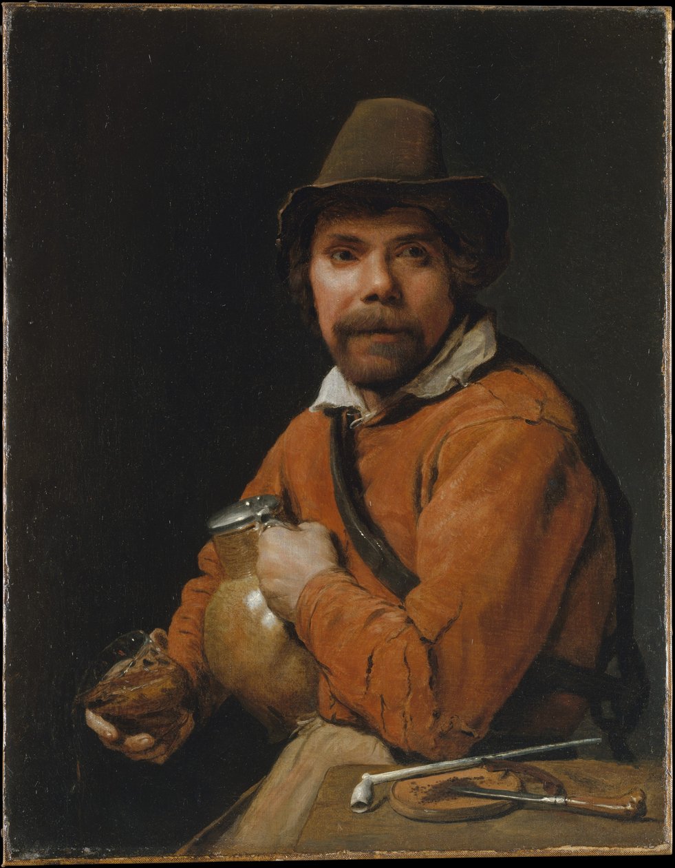 Man met een kruik door Michiel Sweerts