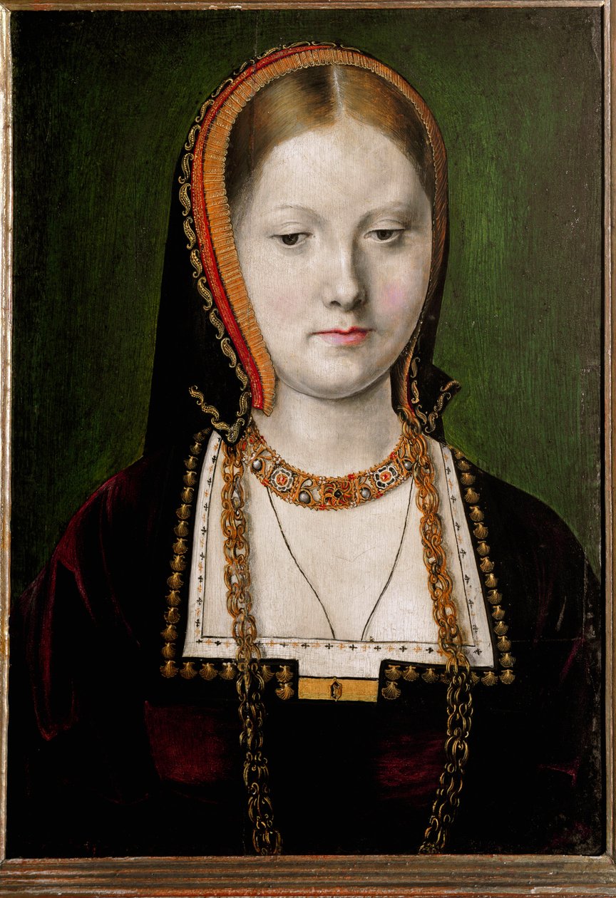 Portret van Catharina van Aragon door Michiel Sittow