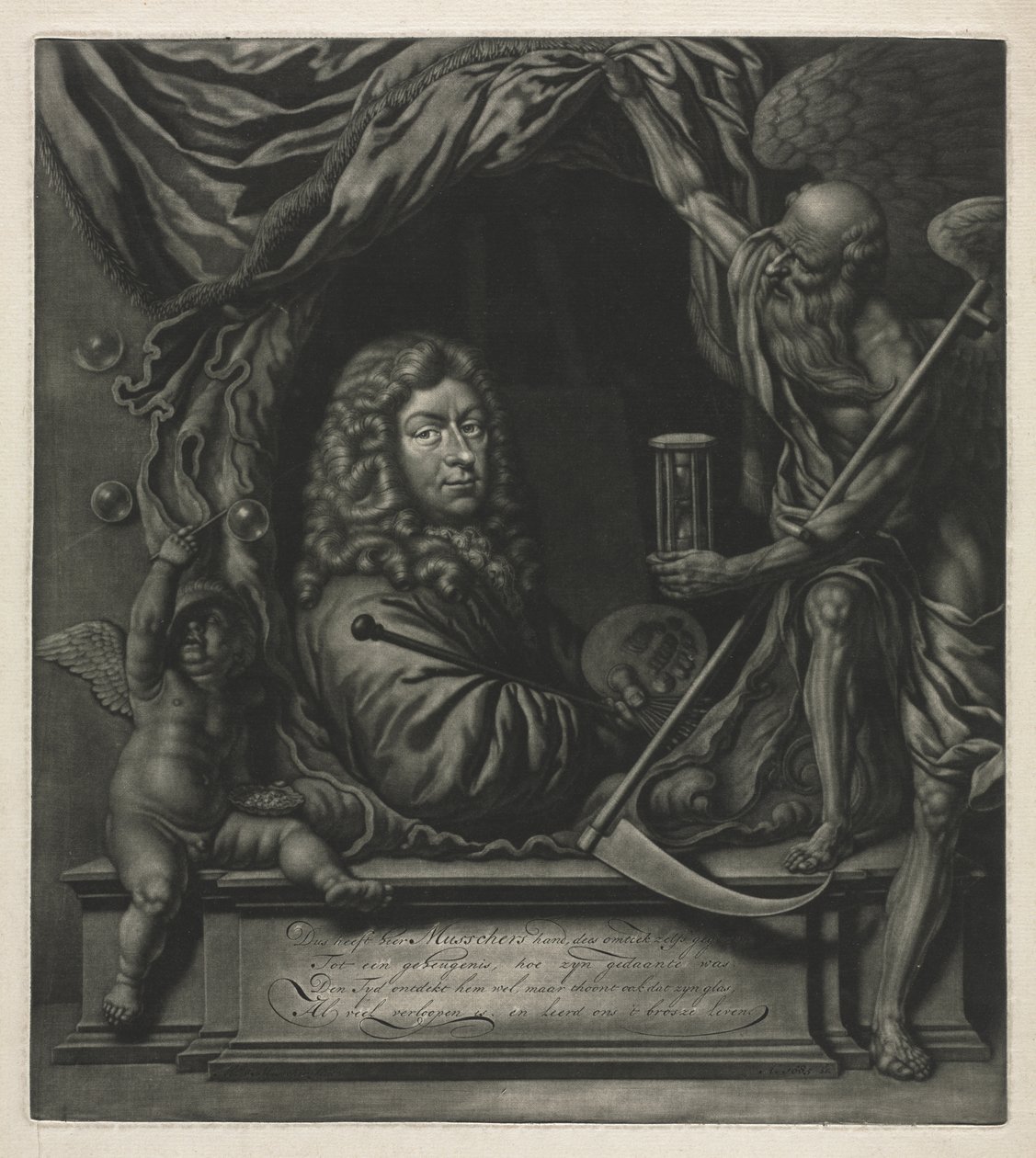 Zelfportret door Michiel van Musscher