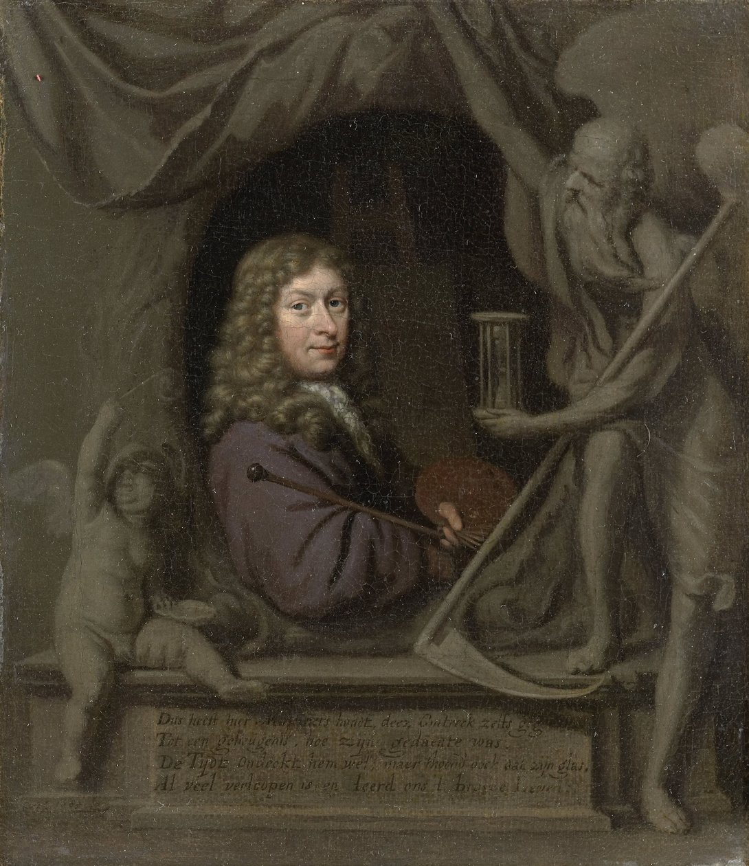 Zelfportret door Michiel van Musscher