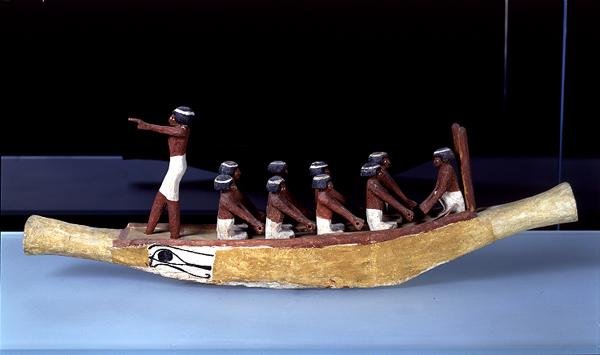 Model van een boot, ca. 2000-1900 v.Chr. door Middle Kingdom Egyptian