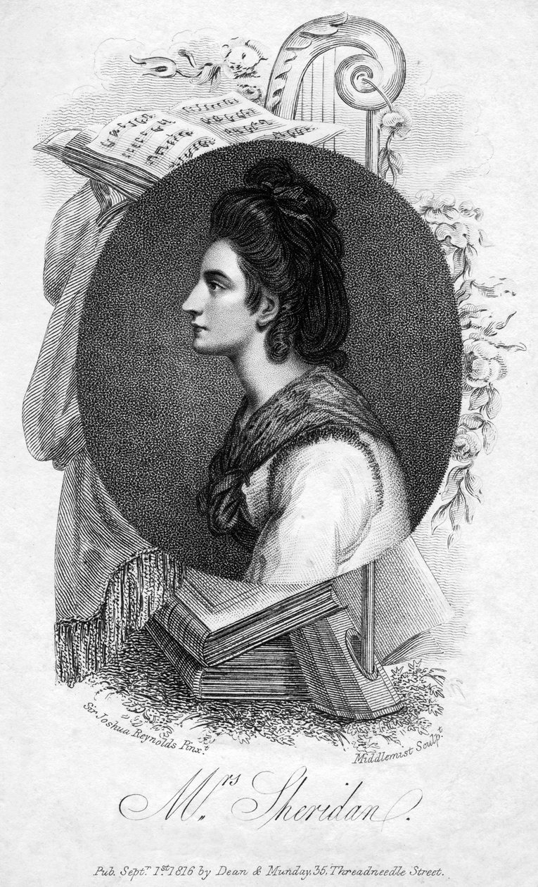 Elizabeth Ann Sheridan, Engelse zangeres uit de 18e eeuw, 1816 door Middlemist