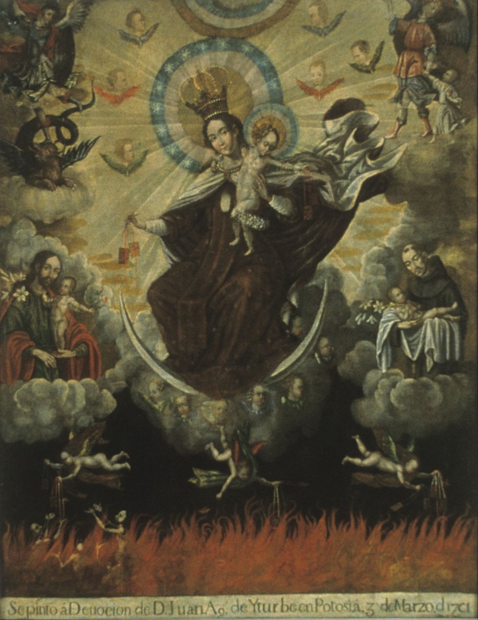 Virgen del Carmen door Miguel Gaspar De Berrío