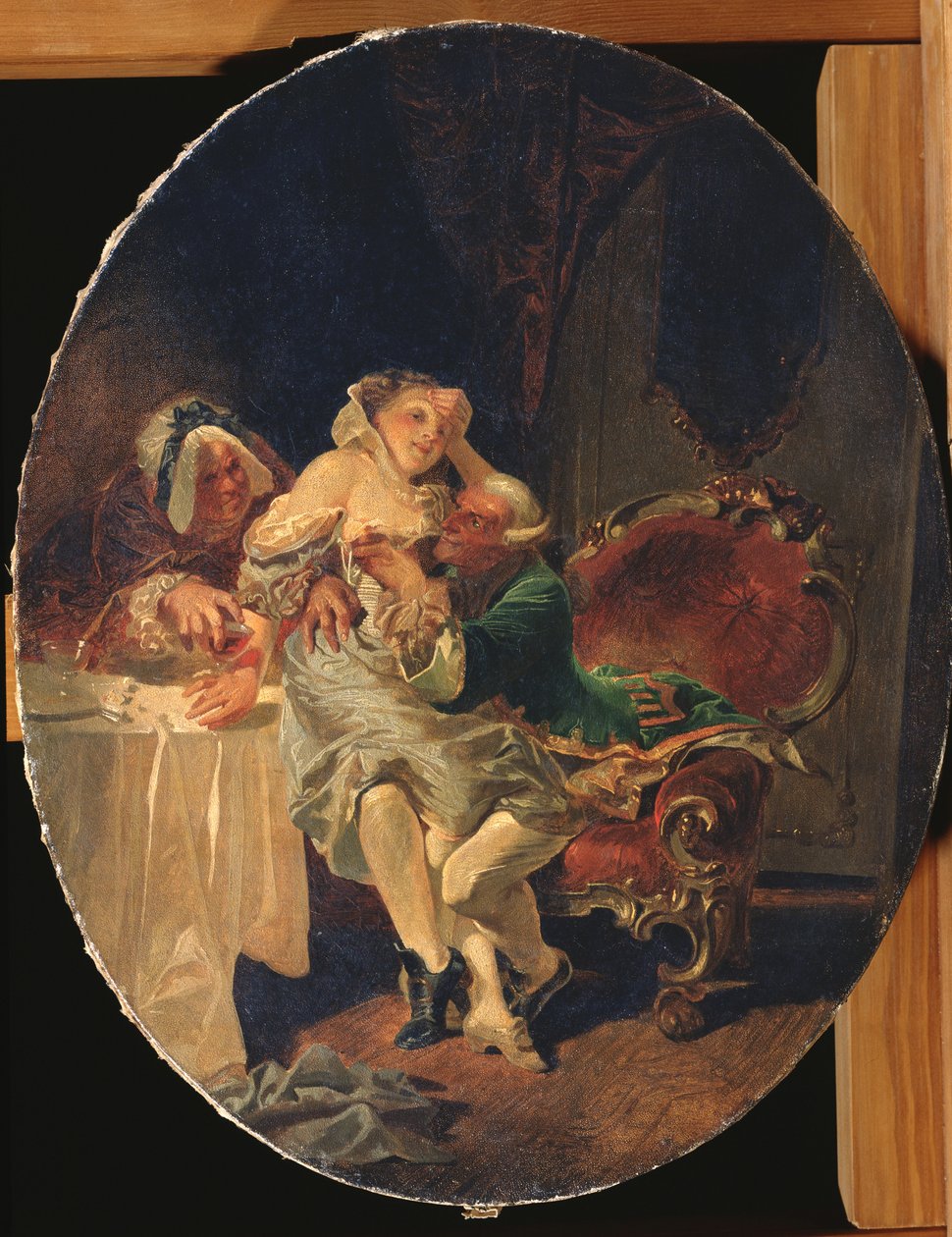 De Verleider door Mihaly von Zichy