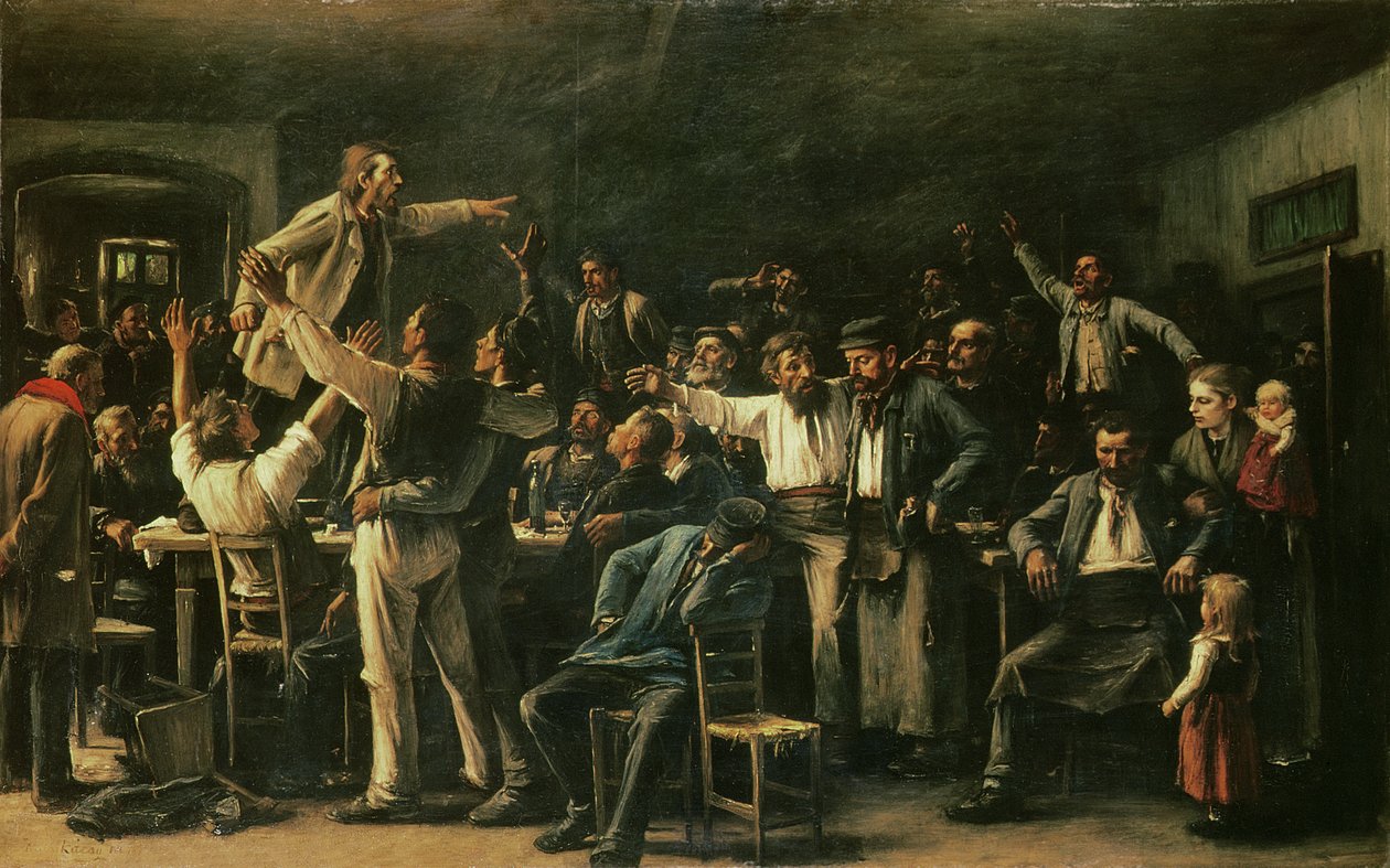 Staking, 1895 door Mihály Munkácsy