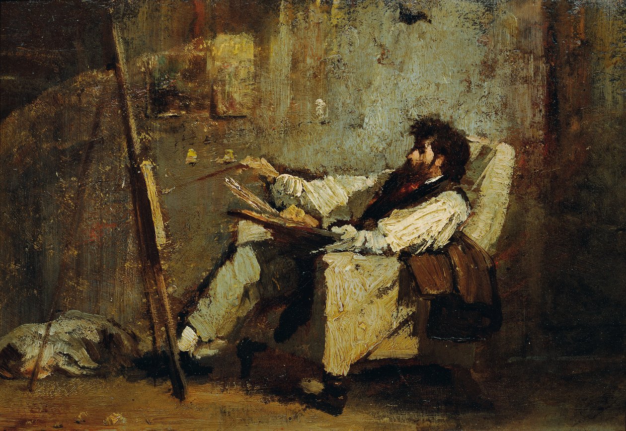 Zelfportret door Mihály von Munkácsy