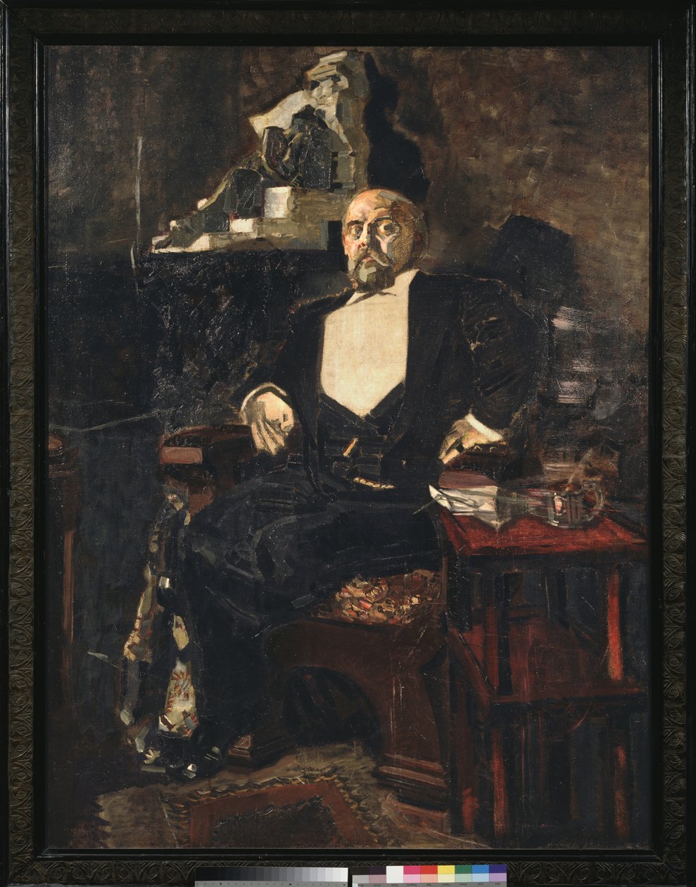 Portret van Savva Manontov door Mikhail Aleksandrovich Vrubel