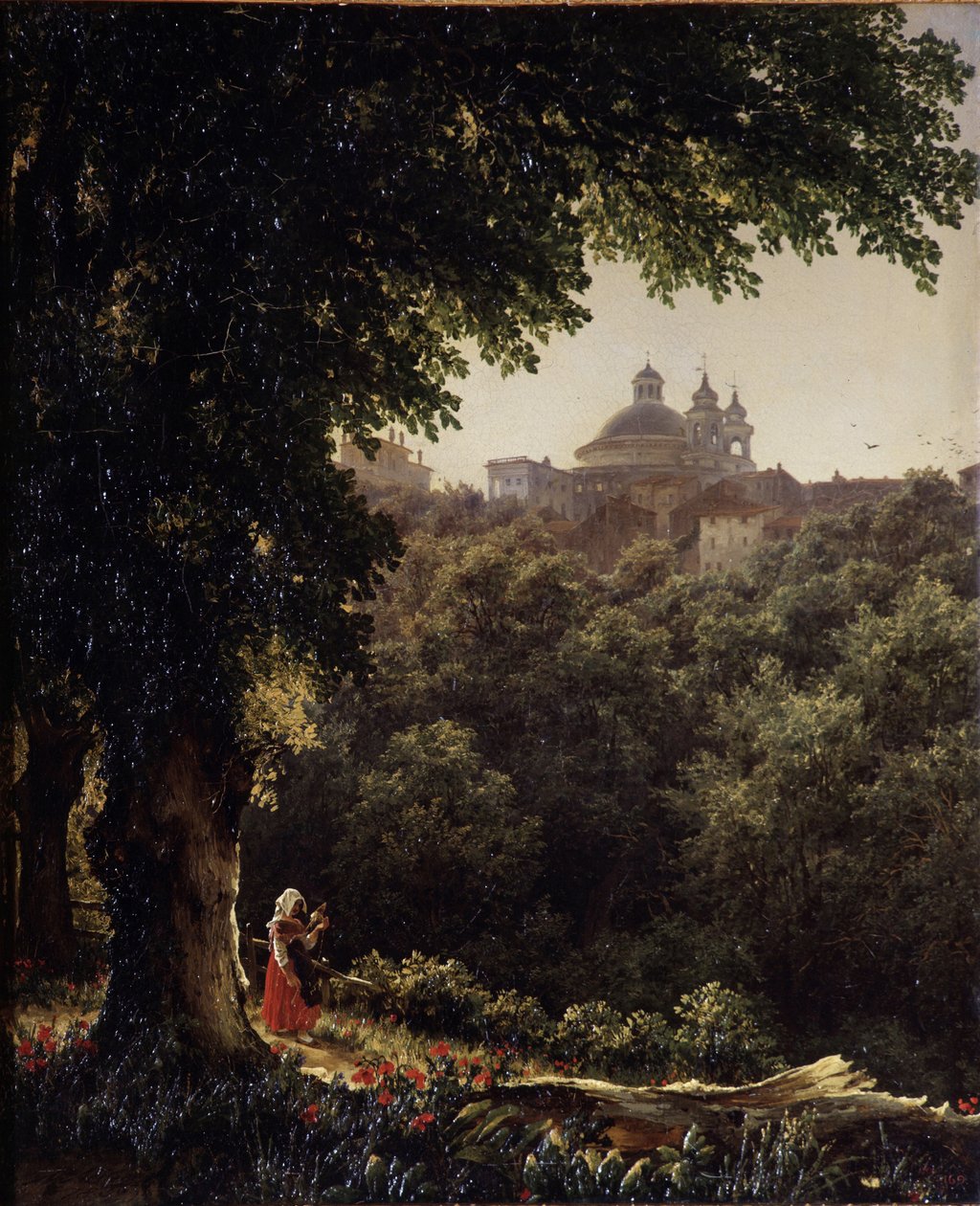 Ariccia nabij Rome, 1836 door Mikhail Ivanovich Lebedev