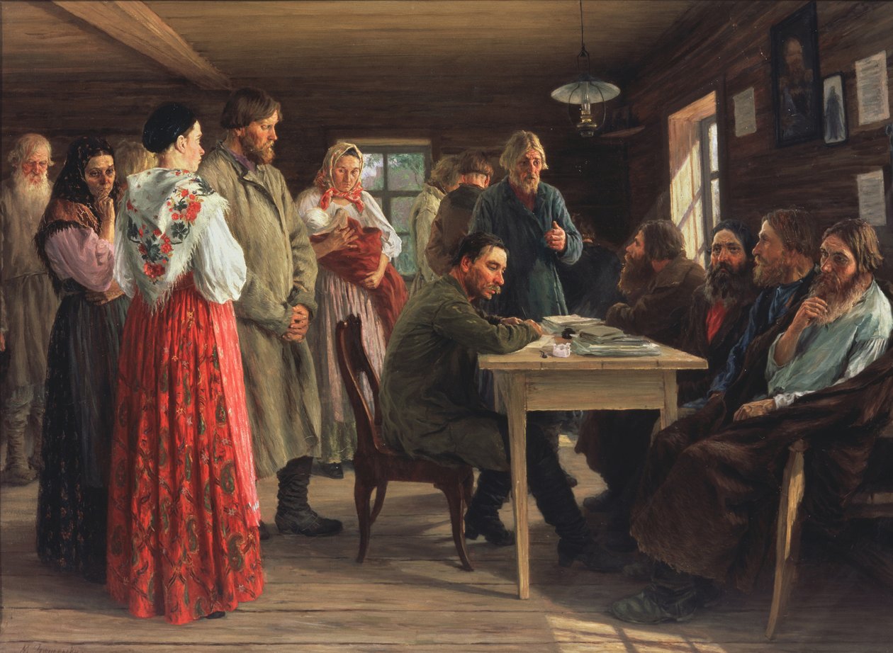 Vrederechter, 1888 door Mikhail Ivanovich Zoshchenko