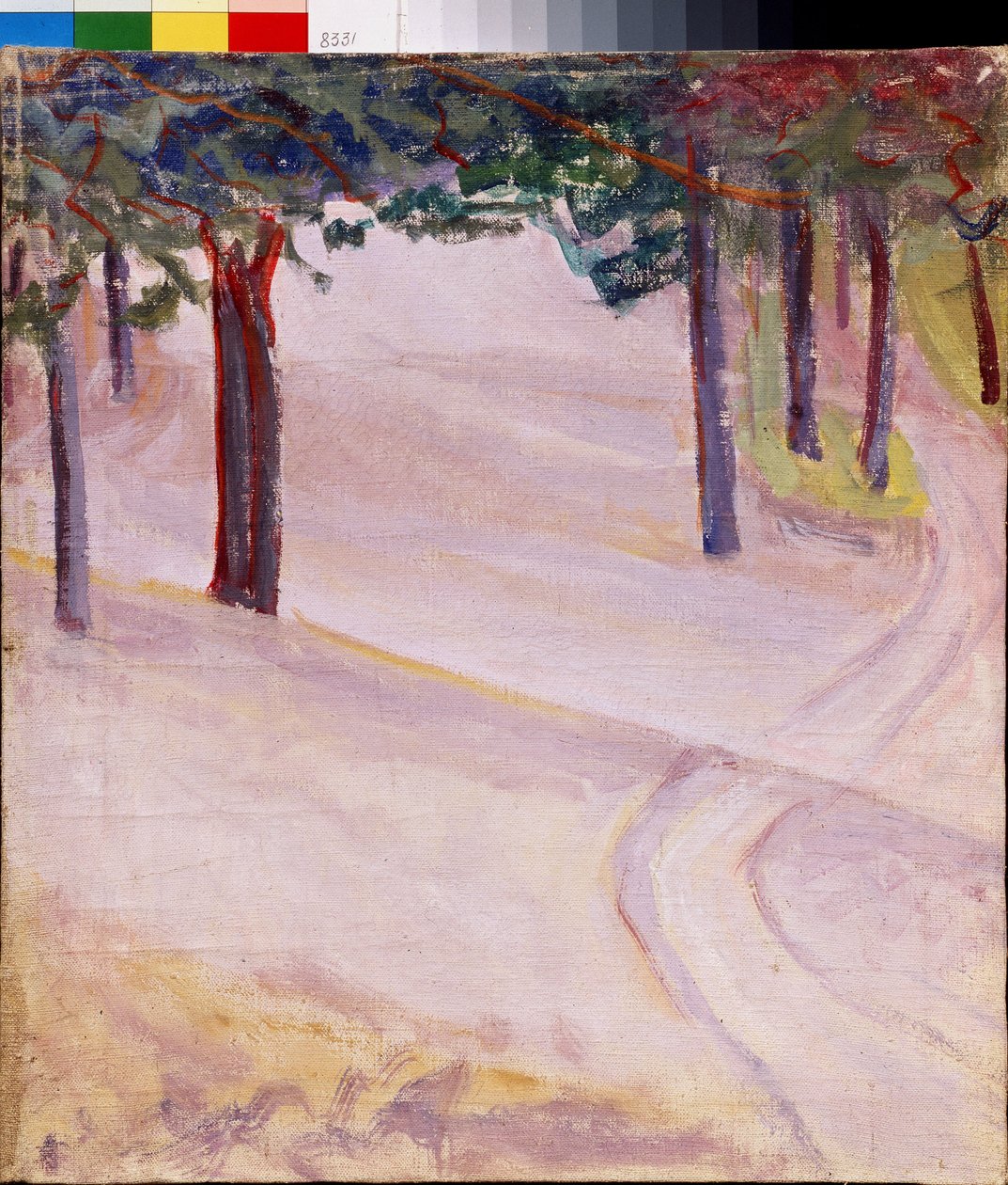 Landschap door Mikhail Vasilievich Matyushin