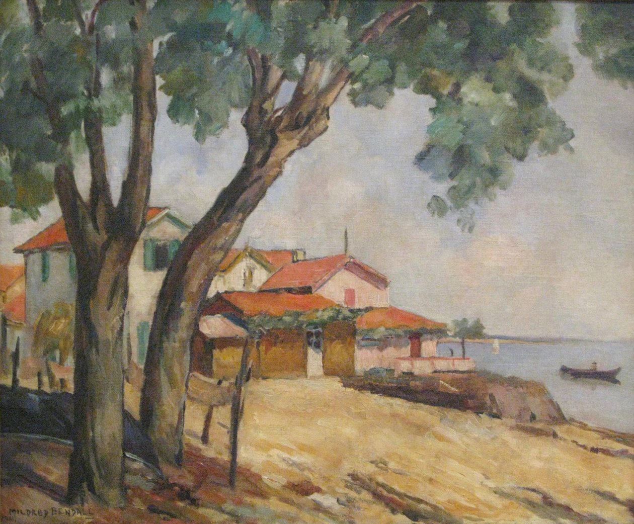 Uitzicht op Arcachon door Mildred Bendall