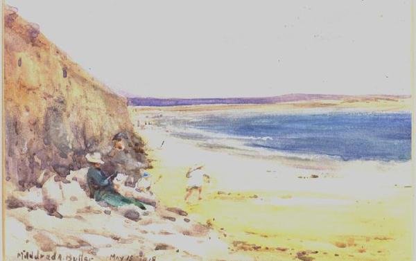 Op het strand door Mildred Anne Butler