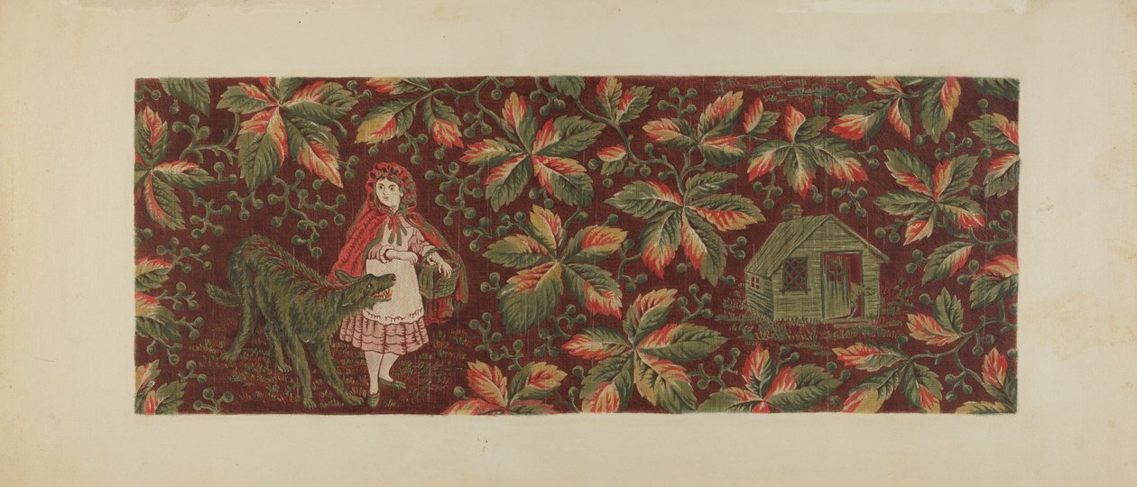 Gedrukt Textiel, c. 1940 door Mildred Ford