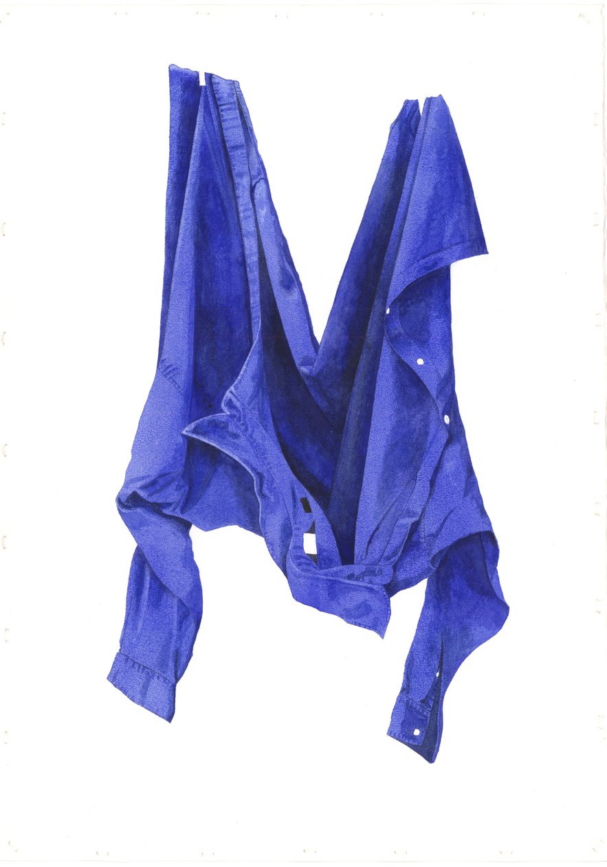 Felle Blauwe Overhemd door Miles Contemporary Artist Thistlethwaite