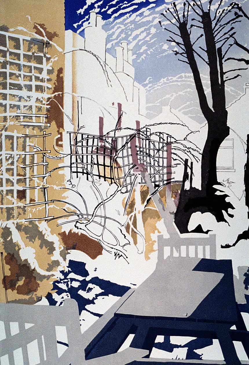 Kille winterachtertuin, 1993 door Miles Contemporary Artist Thistlethwaite