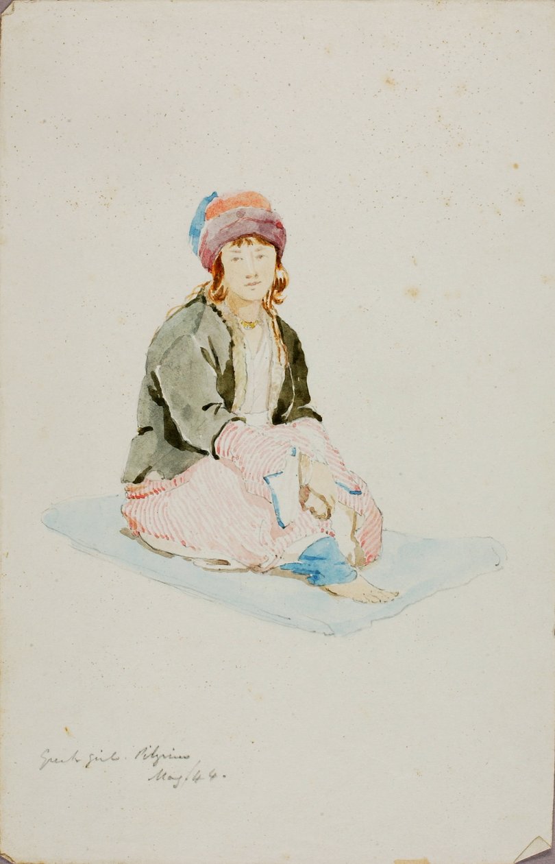 Greek Girl (Pilgrim) door Miner Kilbourne Kellogg