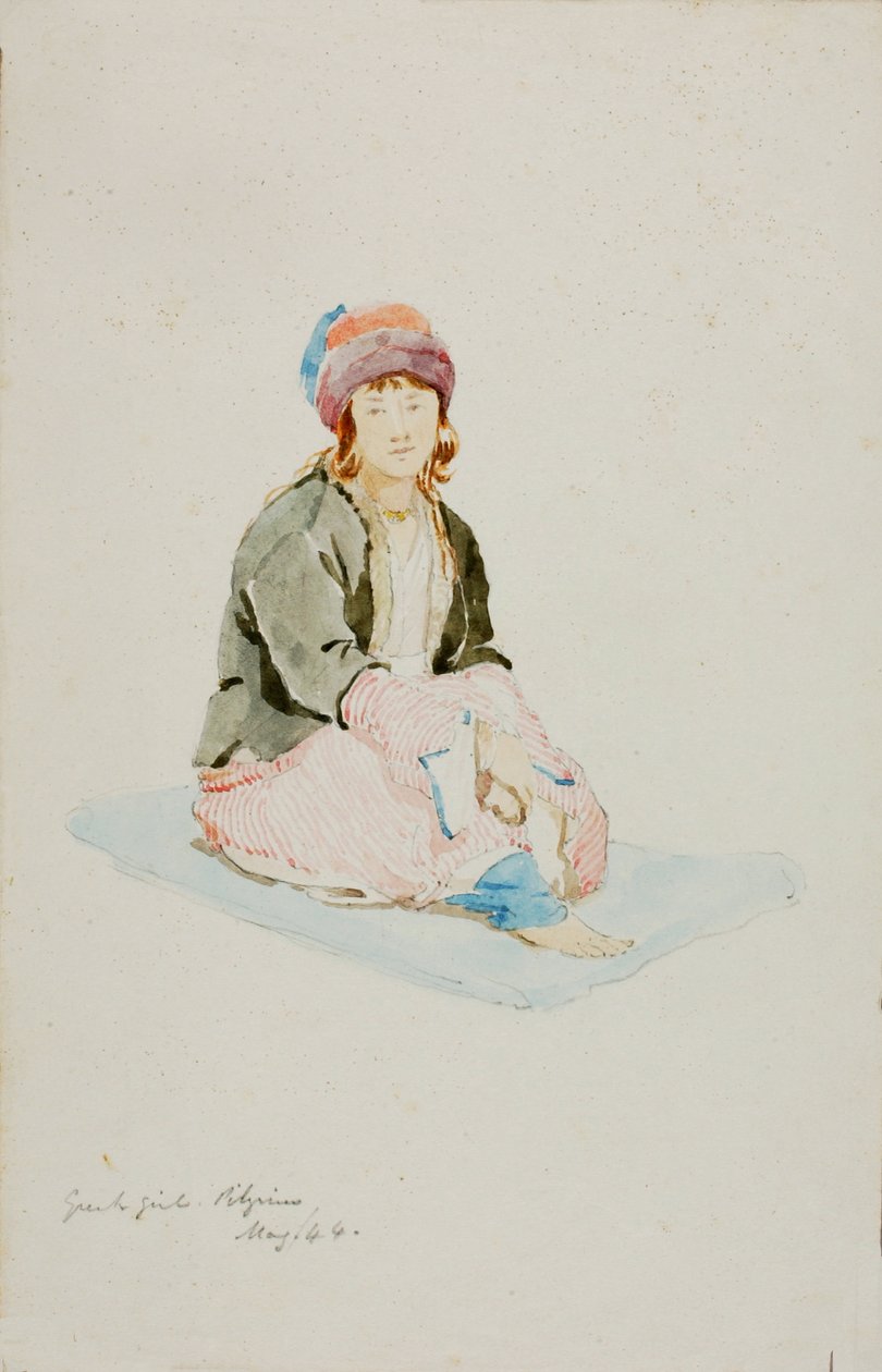Grieks Meisje Pelgrim, 1844 door Miner Kilbourne Kellogg