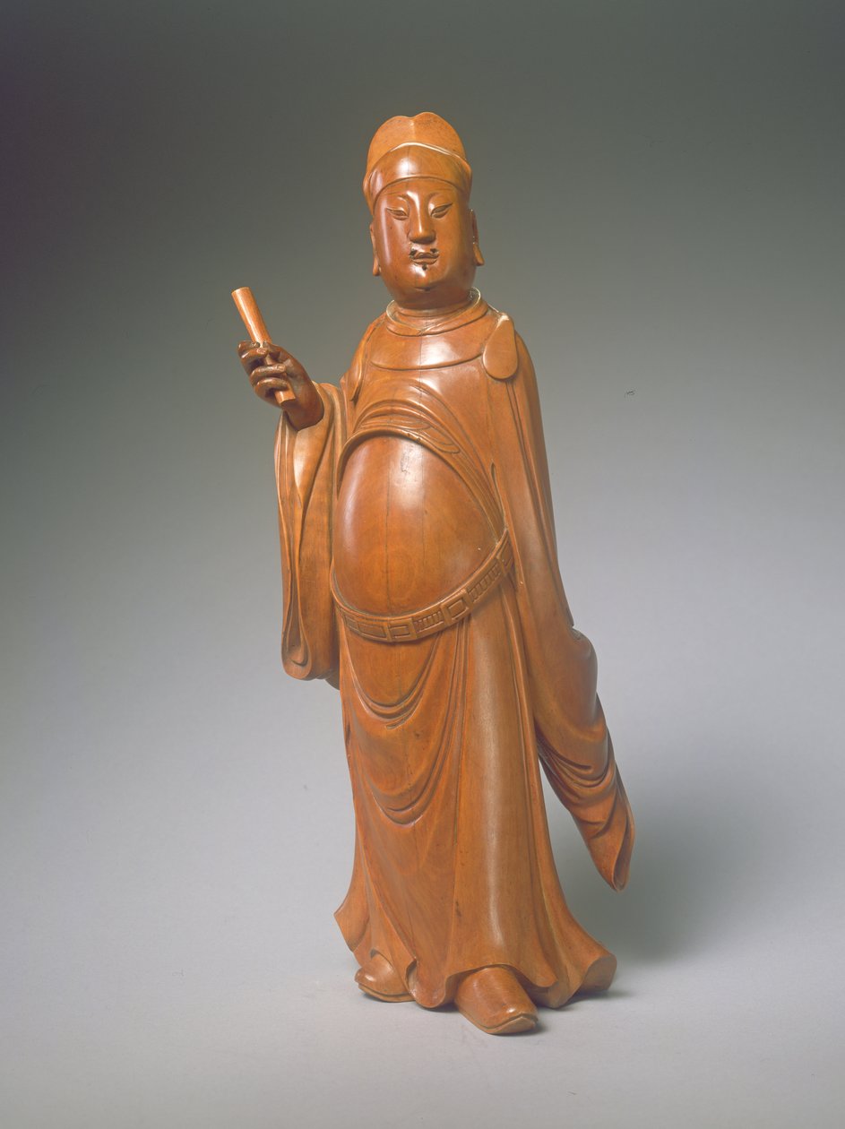 Figuur van Wen Chang door Ming Dynasty Chinese School