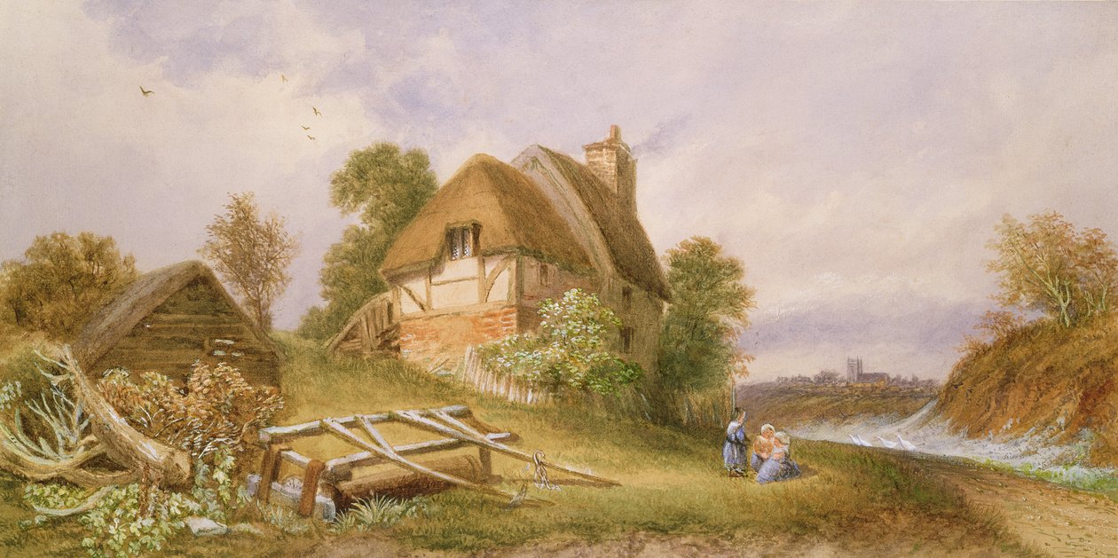 Bij Christchurch, Hampshire, 1874 door Miss Lorimer