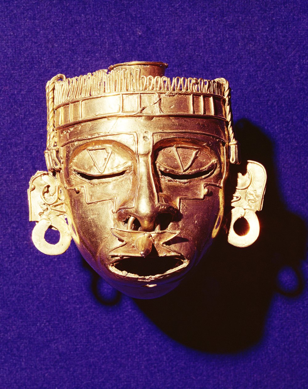 Masker van de god Xipe Totec, uit Graf 7, Monte Alban door Mixtec