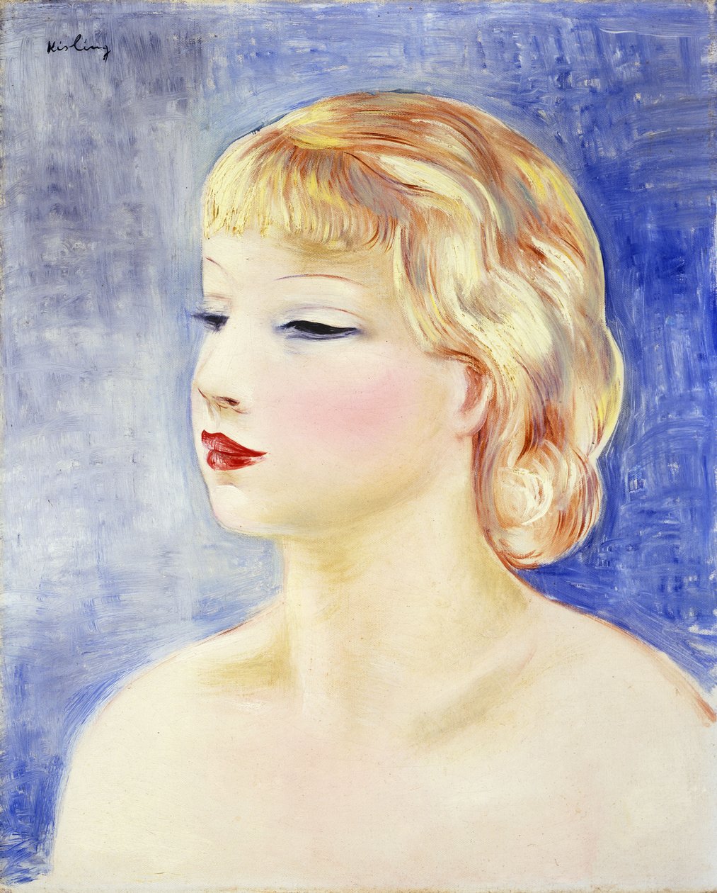 Blonde Woman; Femme Blonde door Moise Kisling