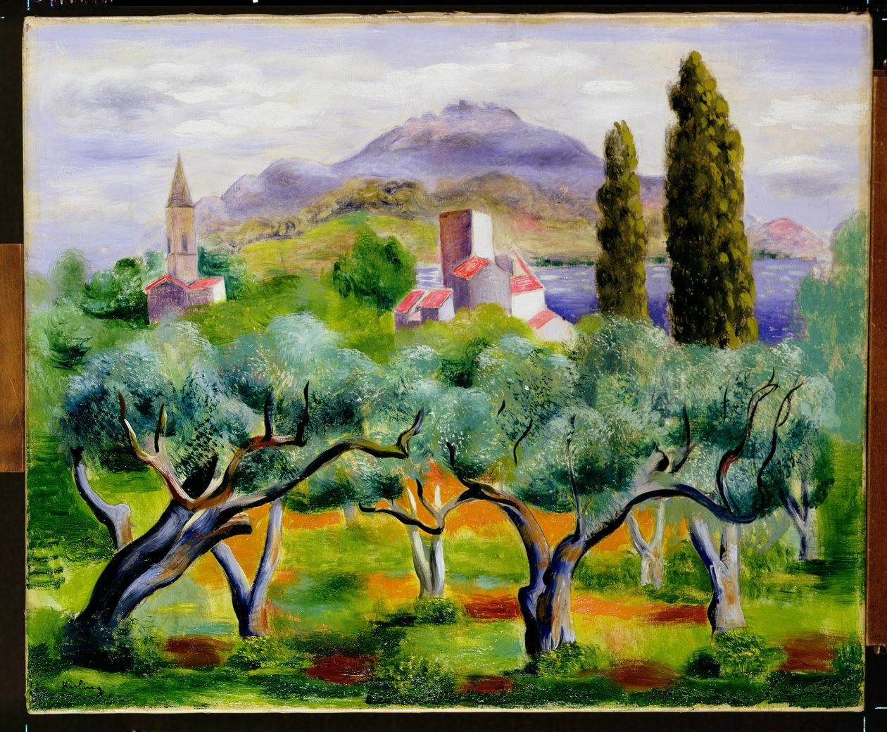 Landschap, ca 1920 door Moise Kisling