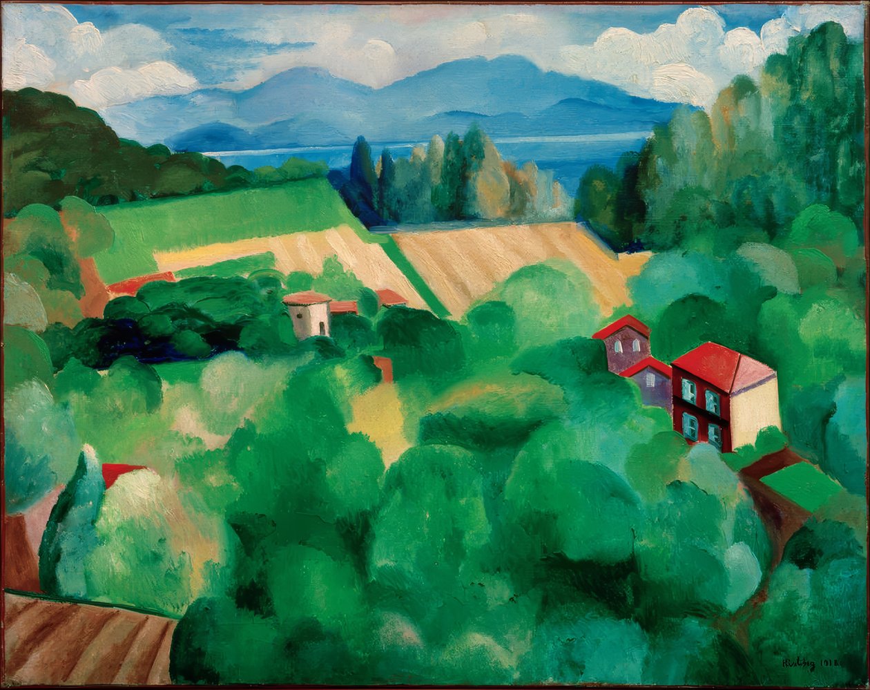"Landschap van St. Tropez door Moise Kisling