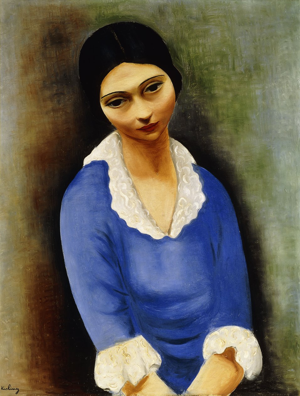 Portret van mevrouw Brailowsky door Moise Kisling