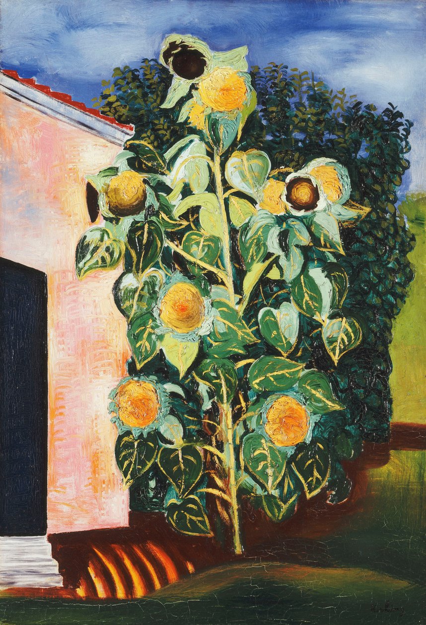 Zonnebloemen; Les Tournesols door Moise Kisling