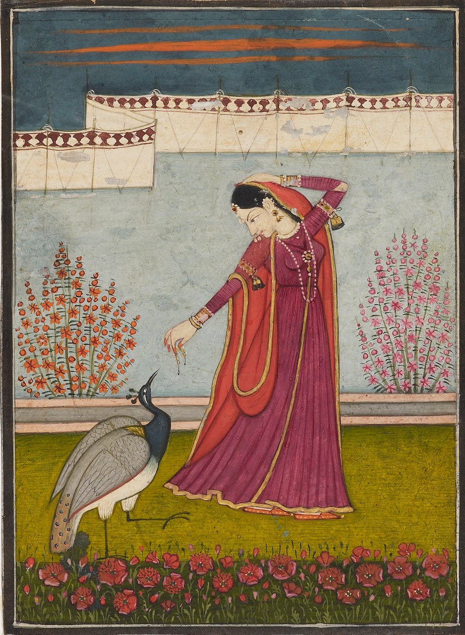 Mor Priya, ca. 1800 door Mola Ram