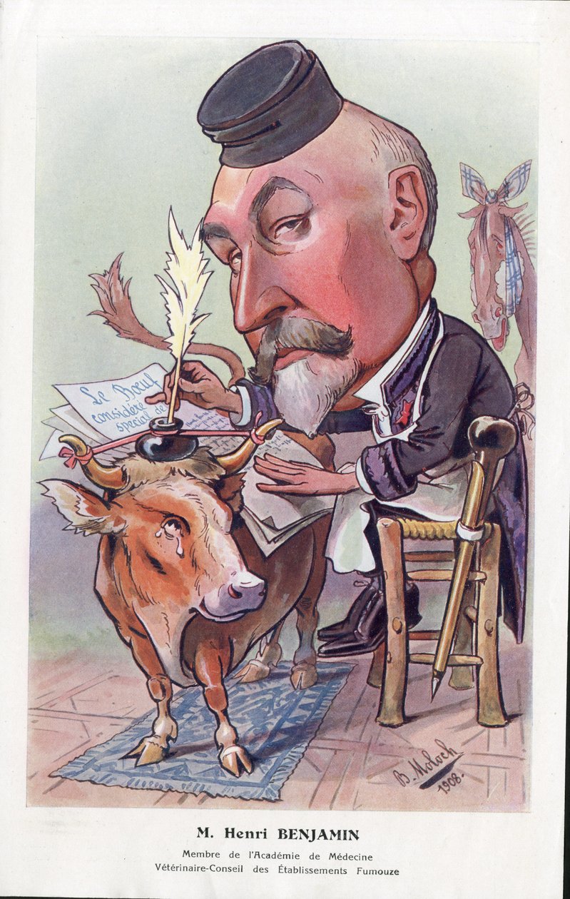 Illustratie van Moloch (1849-1909) in “Chanteclair” door Moloch