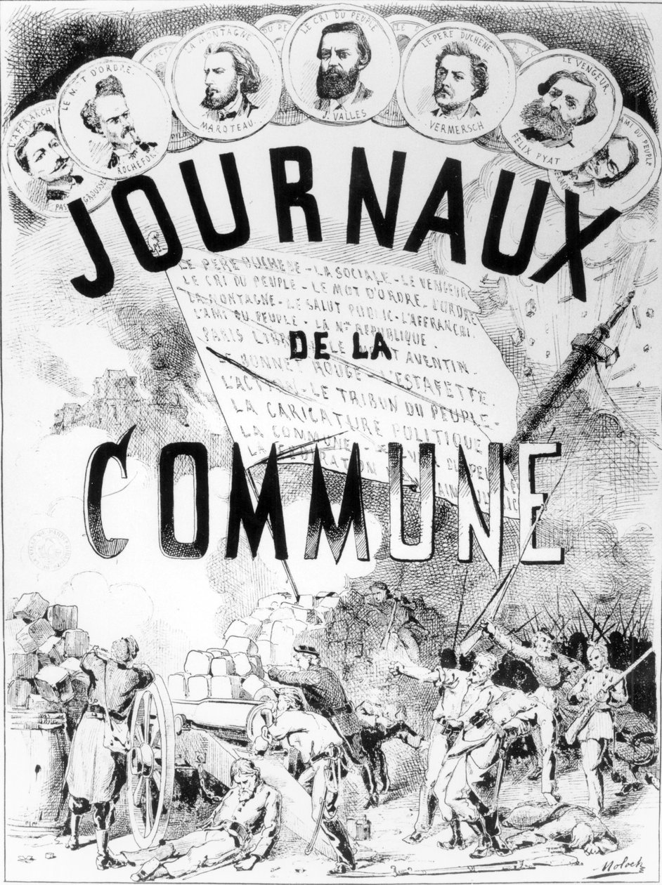 Kranten van de Commune in Parijs, 1870-71 door Moloch