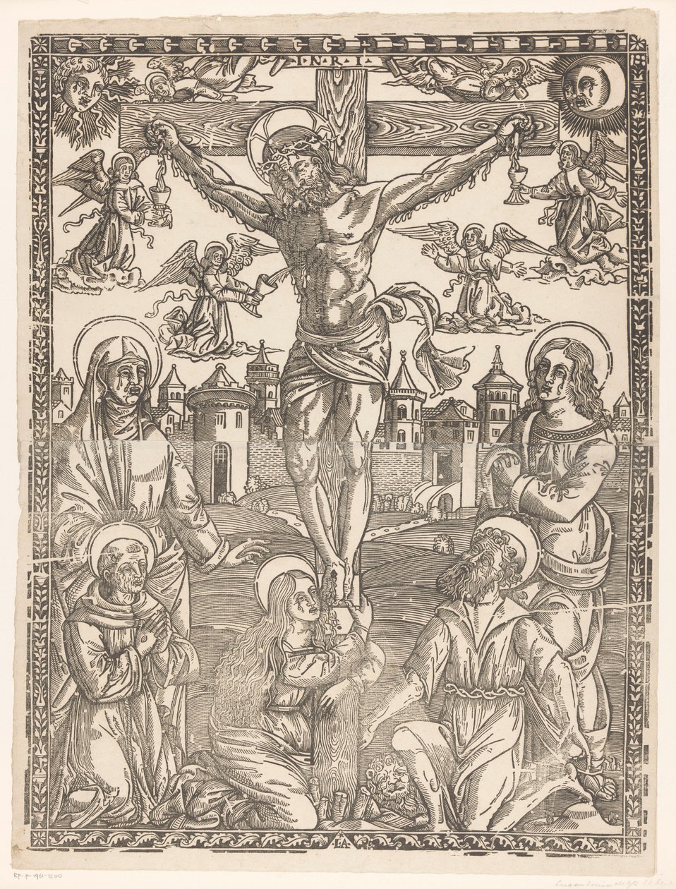 Kruisiging van Christus door Monogrammist LA