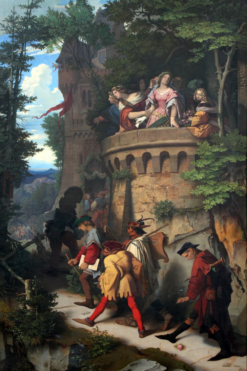 De roos door Moritz Ludwig von Schwind