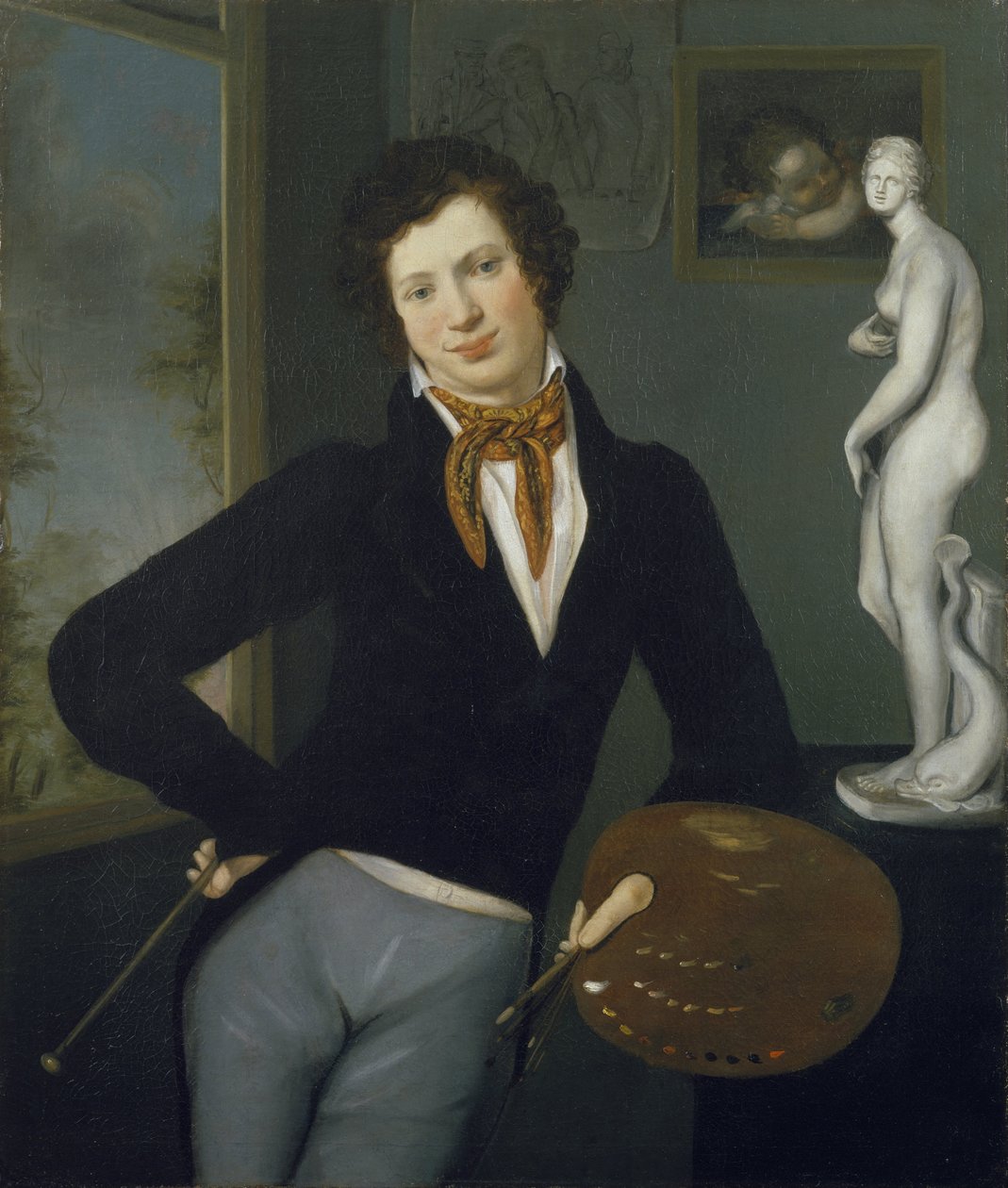 Zelfportret door Moritz Daniel Oppenheim
