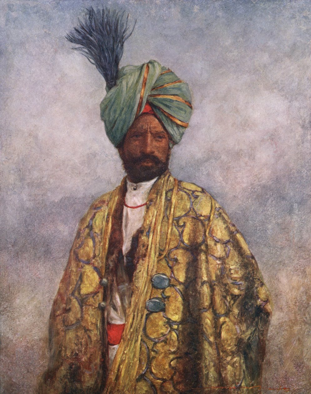 Kashmiri soldaat - begin 20e eeuw door Mortimer Ludington Menpes