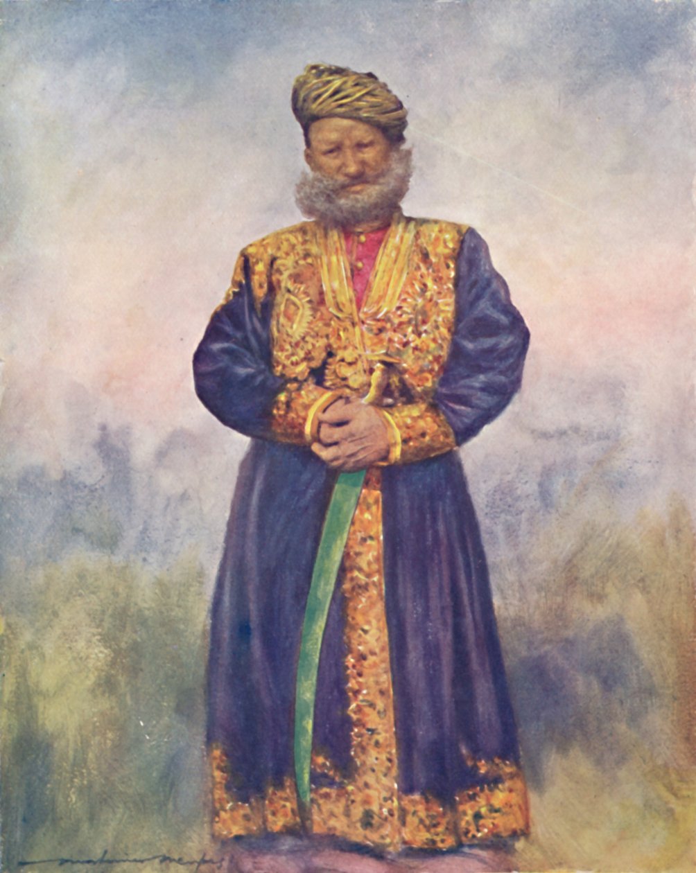 Een Rajput van Rajgarh, 1903 door Mortimer L Menpes