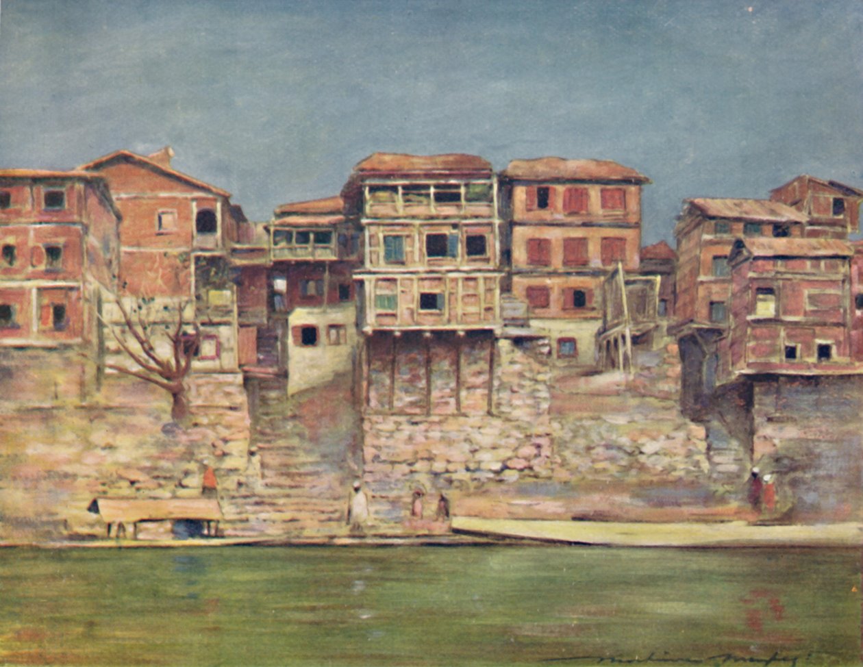 Srinagar door Mortimer L Menpes