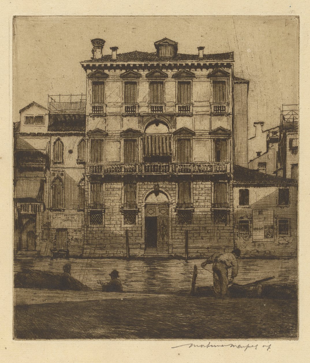 Een Palazzo door Mortimer Menpes