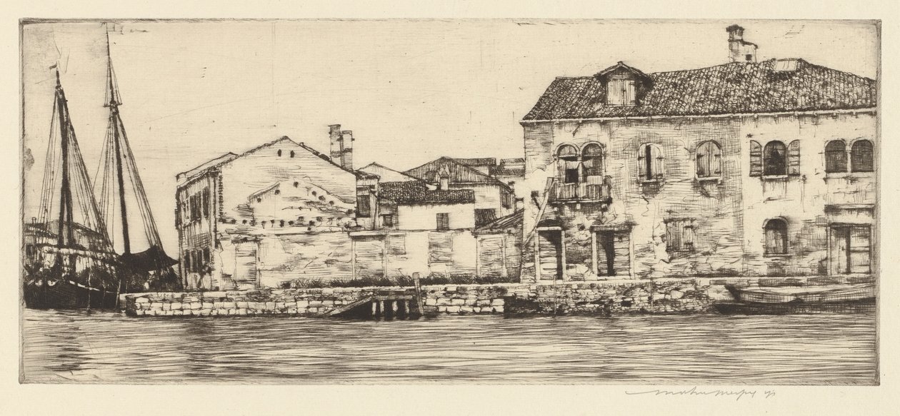 Giudecca, Venetië door Mortimer Menpes