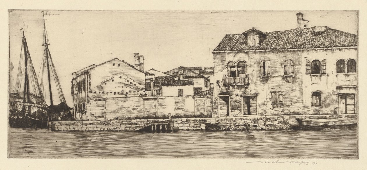 Giudecca, Venetië door Mortimer Menpes