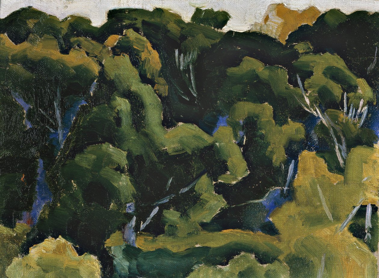 Landschap in groen door Morton Livingston Schamberg