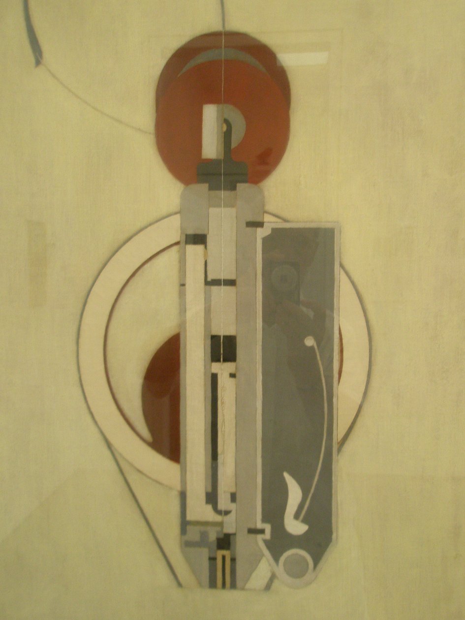 Schilderij VIII (Mechanische Abstractie) door Morton Livingston Schamberg
