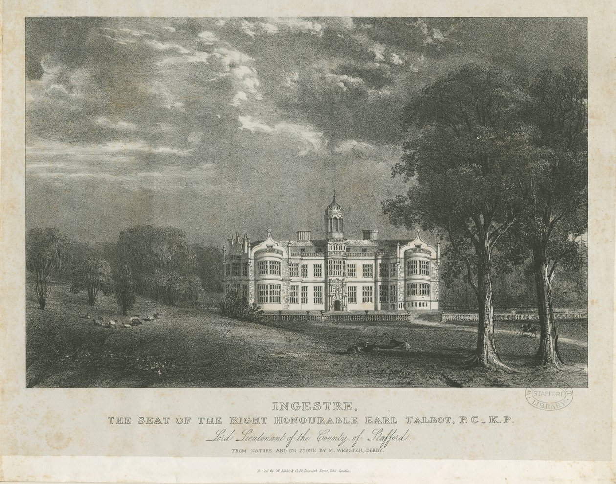 Ingestre Hall door Moses Webster
