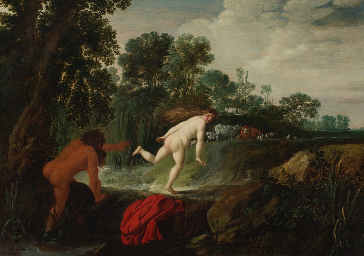 Alpheus en Arethusa door Moses van Uyttenbroeck